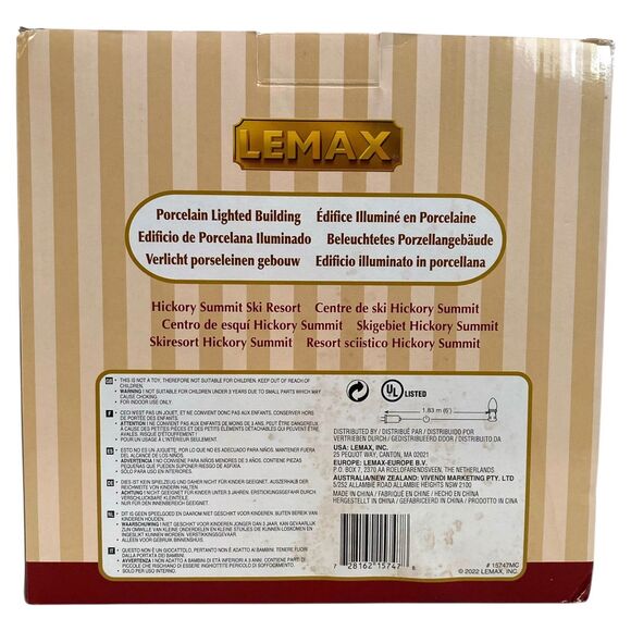 Lemax Hickory Summit Ski Resort Lighted Porcelain Christmas Village House 15747 - Picture 4 of 7